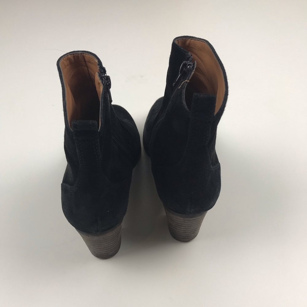 J. Crew Quinn suede ankle booties Black 6.5 - Picture 4 of 7